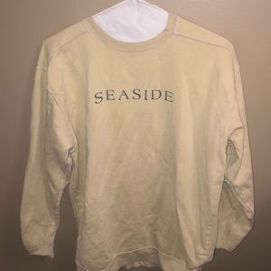 yellow seaside sweatshirt